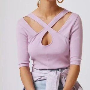 Maeve by Anthropologie Cut-Out Tee Shirt